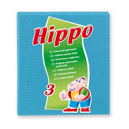 Hippo серветка губчата 3 шт. 16x15.6 см